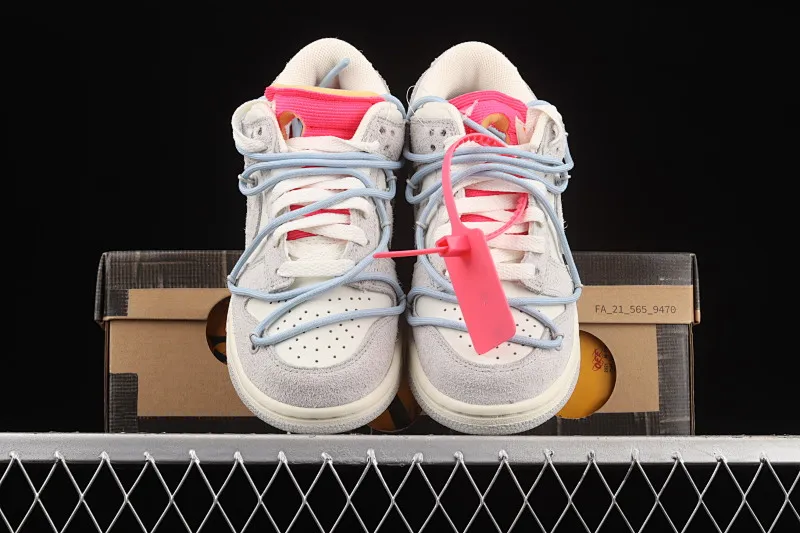 All categories Nk SB Dunk Series Nk SB Dunk Low low-top sneakers J version OF x Nk Dunk Low "12 of 50" OW suede SB smashed backboard fashion casual sneakers DJ0950-113